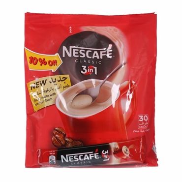 Nescafe 3In1 Classic Pouch 20Gm X 30 Plus 10Free, 10 Pieces Per Carton